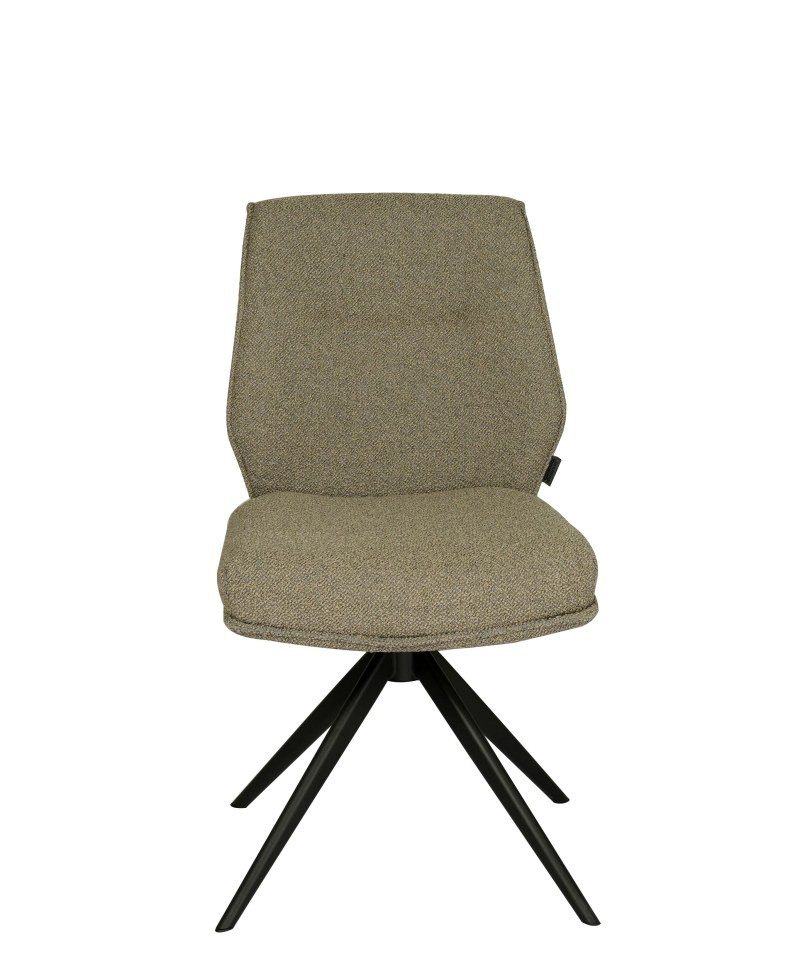 Stuhl MARLIES - drehbar, Stoff, Taupe