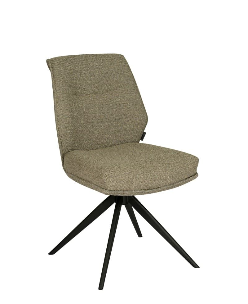 Stuhl MARLIES - drehbar, Stoff, Taupe