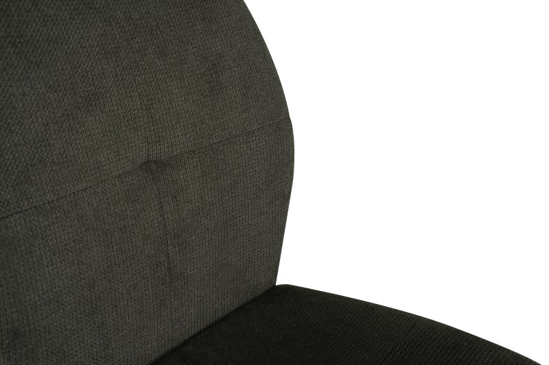 Stuhl MANOA - drehbar, Stoff, Grau