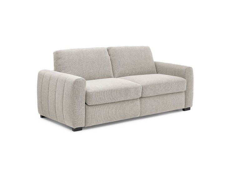 Schlafsofa MYLES - Stoff, Truffle