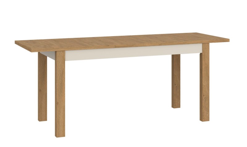 Esstisch - ausziehbar, LB ca. 140x85 cm, Stone Eiche Nachbildung, Kaschmir