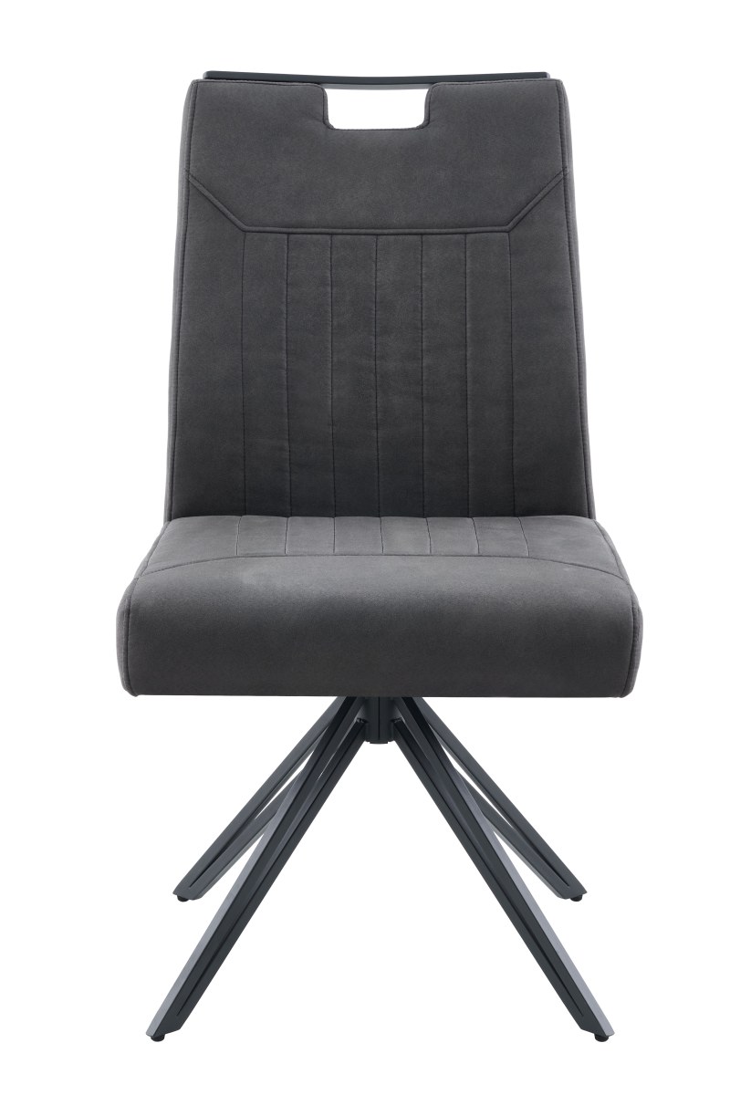 Stuhl - drehbar, Microfaser, Vintage Anthrazit