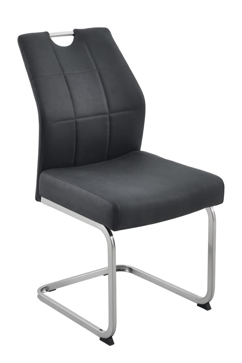 Freischwinger - Microfaser, Vintage Anthrazit