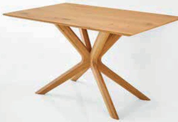 Esstisch - LB ca. 160x90 cm, Wildeiche massiv