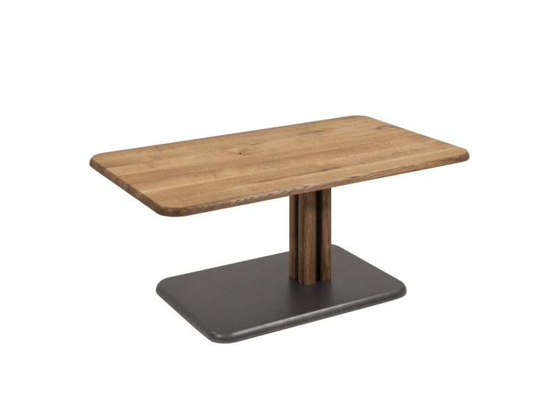 Couchtisch - höhenverstellbar, LBH. ca. 100x60x48,5-67,5 cm, Wildeiche