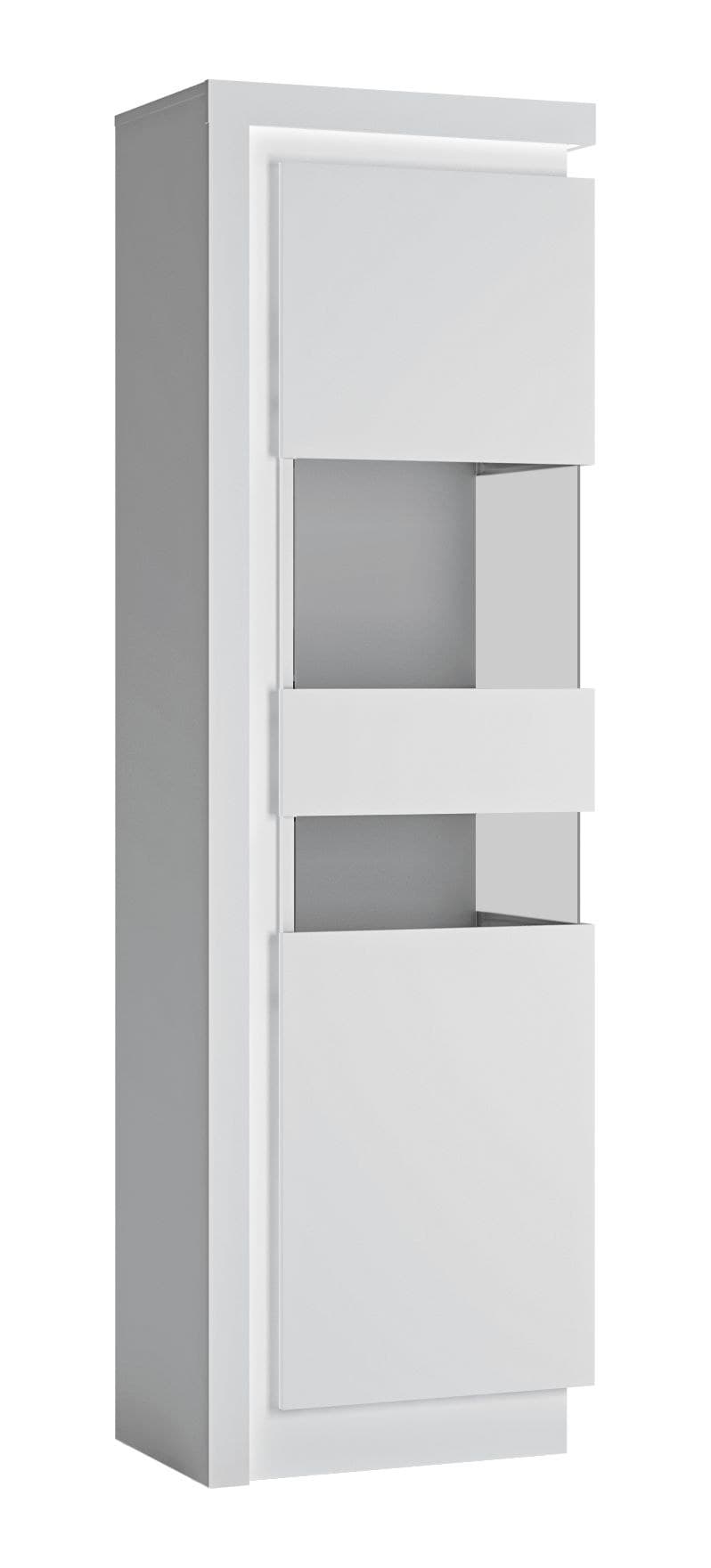 Vitrine - mit Beleuchtung, Weiß