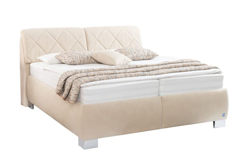 Polsterbett EM Select - Liegefläche ca. 180x200 cm, Stoff, beige