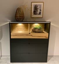 Highboard - Lack, Anthrazit