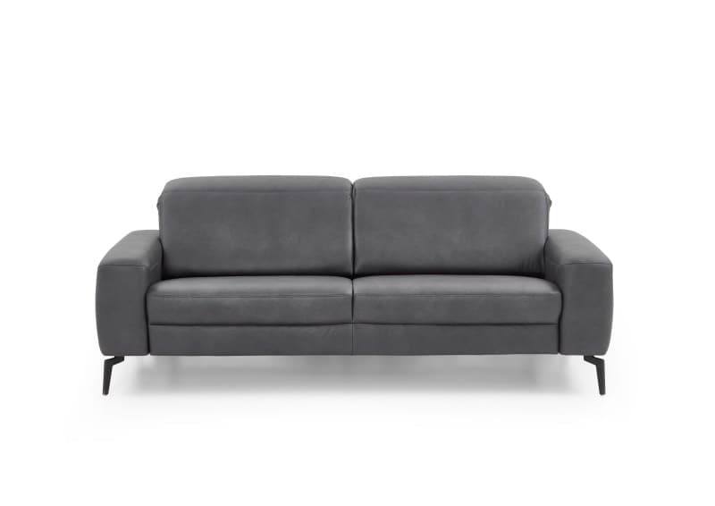 Sofa - 2,5-Sitzer, Kopfteil verstellbar, Stoff, Graphit