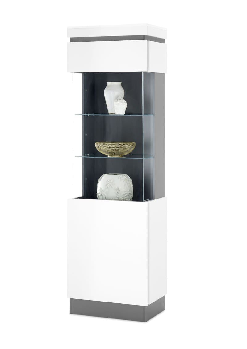 Vitrine - Alpinweiß, Anthrazit