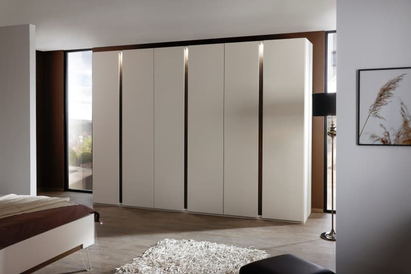 Drehtürenschrank -  B. ca. 301 cm, inkl. Beleuchtung, Champagner