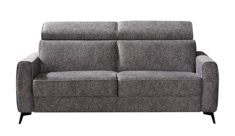 Faltbett - Kopfteil verstellbar, Stoff, Grau