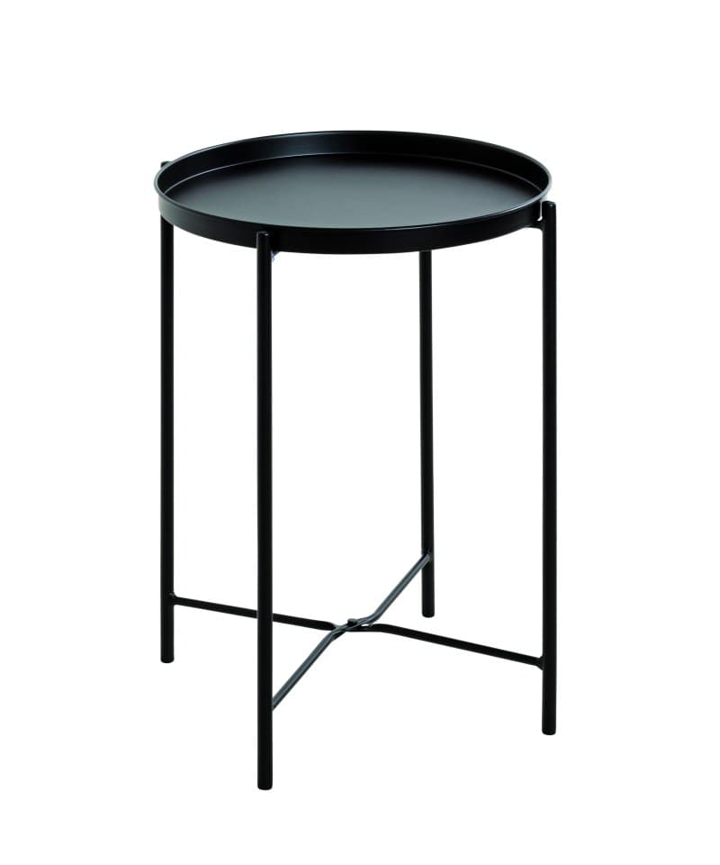 Beistelltisch - DH ca. 39x50, Metall, Schwarz
