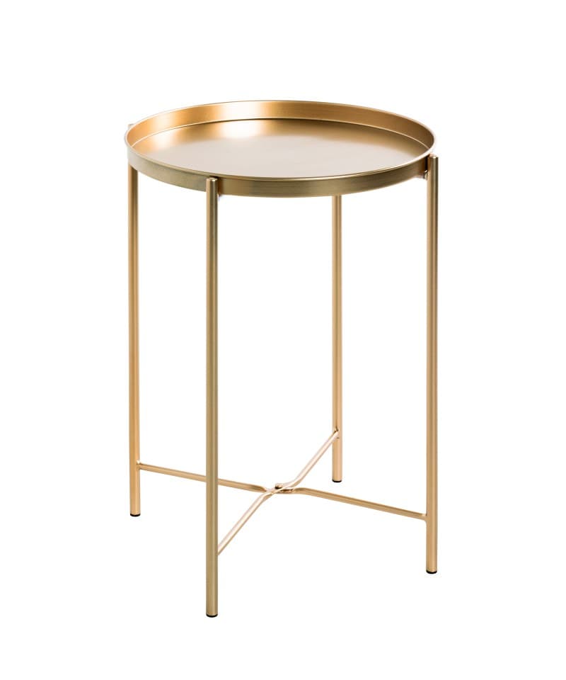Beistelltisch - DH ca. 39x50, Metall, Goldfarben