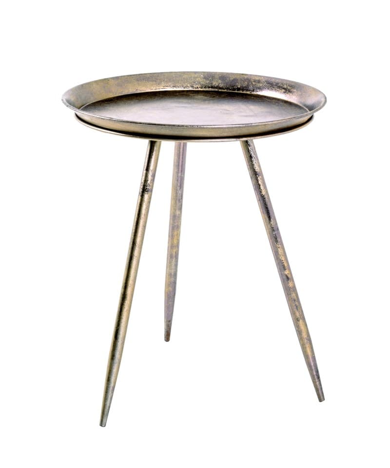 Beistelltisch - DH ca. 44x54 cm, Metall, Bronze