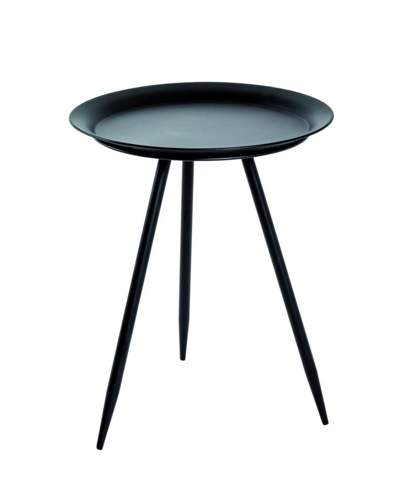 Beistelltisch - DH ca. 38x47 cm, Metall, Schwarz