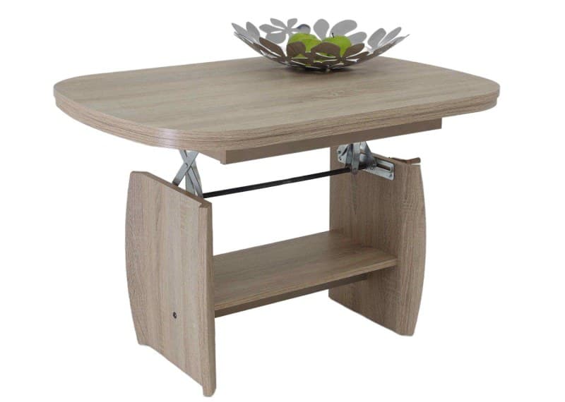Couchtisch - ausziehbar, höhenverstellbar, LB ca. 95x59 cm, Sonoma Eiche Nachbildung