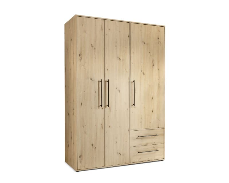 Drehtürenschrank FATHIE- B ca. 144 cm, Eiche Dekor Artisan