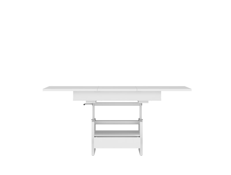 Couchtisch - höhenverstellbar, LB ca. 110x65 cm, Weiß