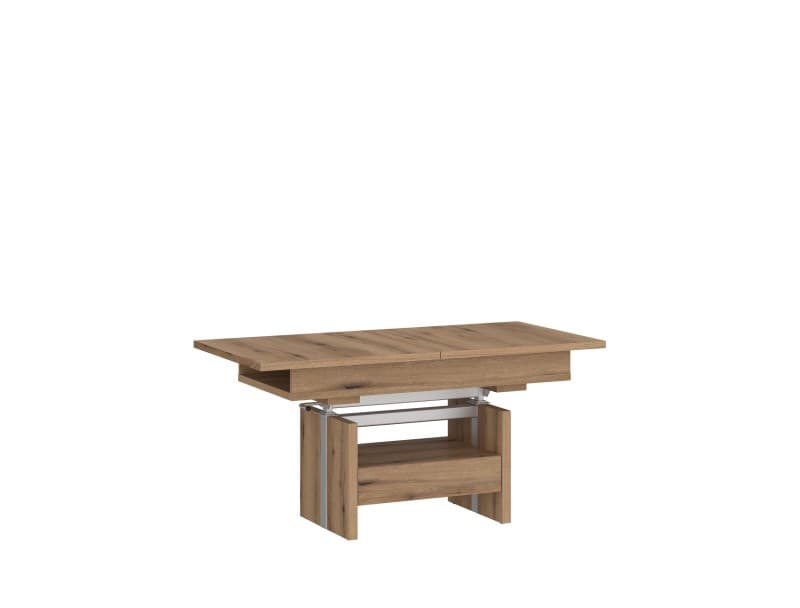 Couchtisch - höhenverstellbar, LB ca. 110x65 cm, Eiche Dekor