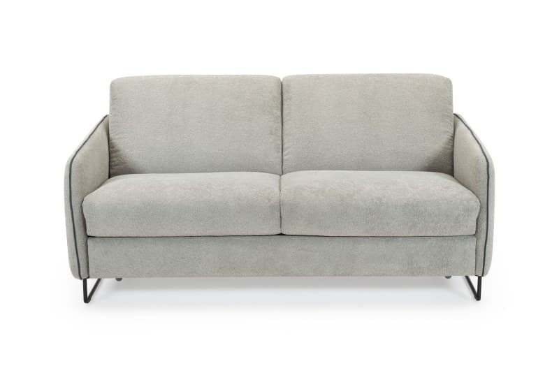 Sofa - 2-Sitzer mit Schlaffunktion, Stoff, Grau