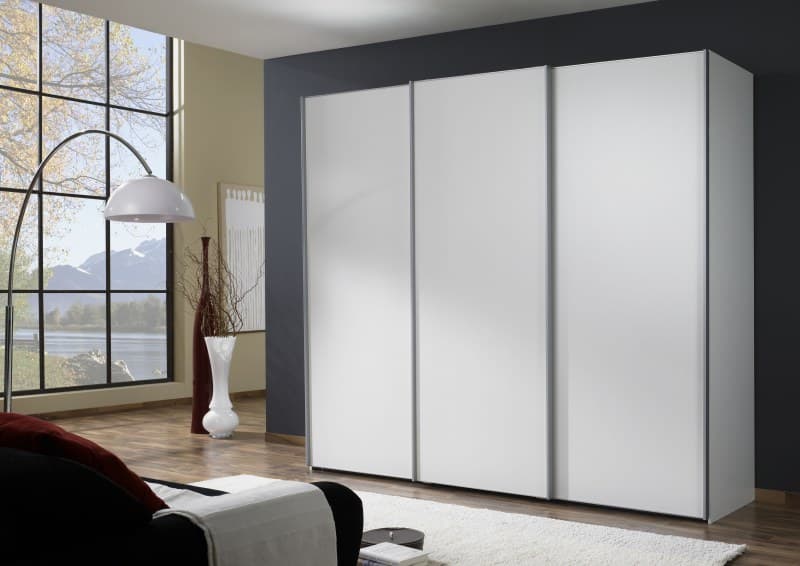 Schwebetürenschrank - B. ca. 250 cm, Weiß