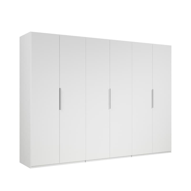 Drehtürenschrank- B ca. 300 cm, Weiß