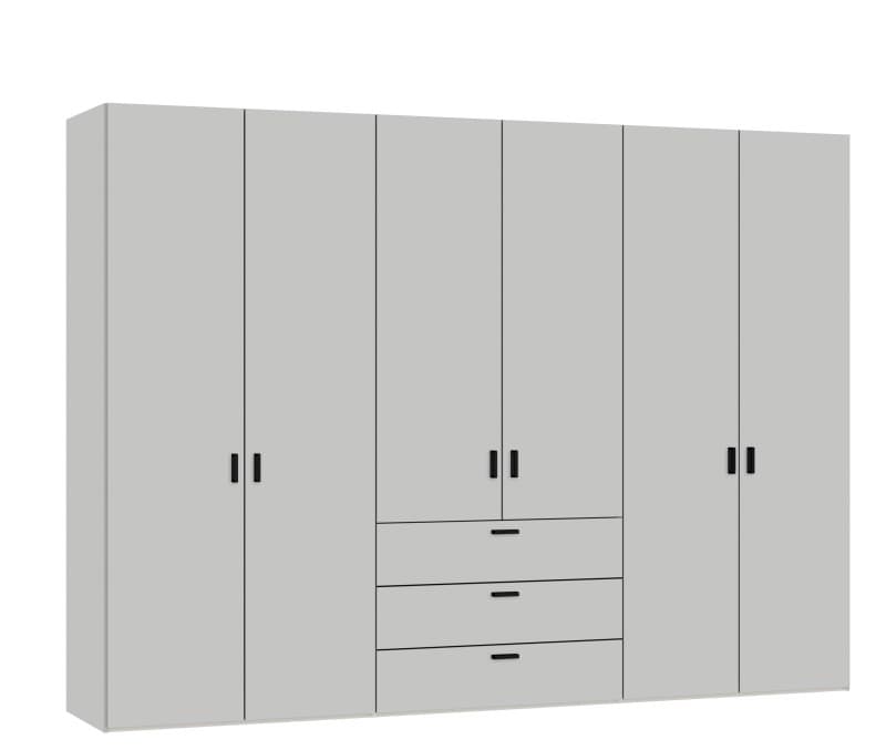 Drehtürenschrank JOIN IT- B ca. 303 cm, Hellgrau