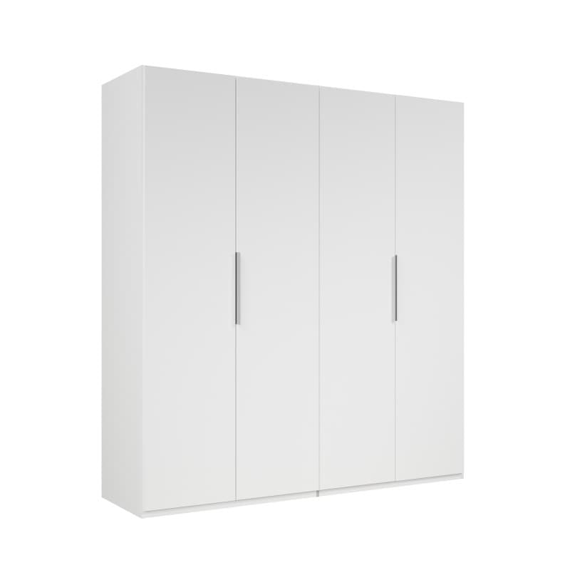Drehtürenschrank- B ca. 200 cm, Weiß