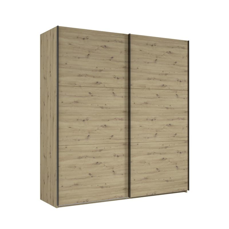 Schwebetürenschrank- B ca. 200 cm, Eiche Dekor