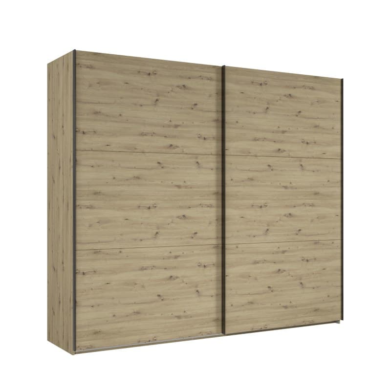 Schwebetürenschrank- B ca. 250 cm, Eiche Dekor