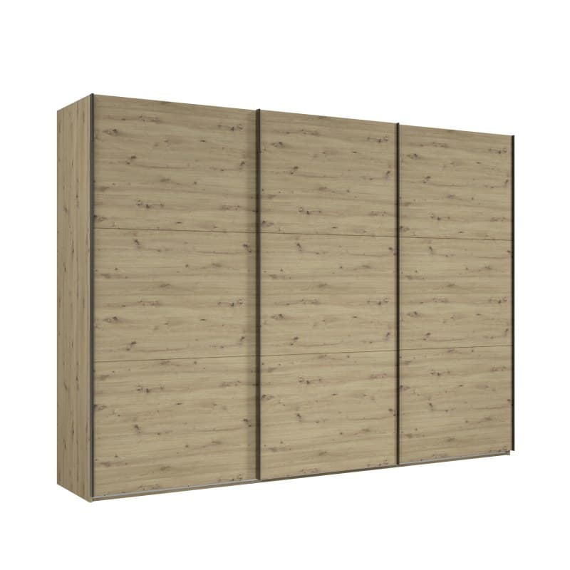 Schwebetürenschrank- B ca. 300 cm, Eiche Dekor