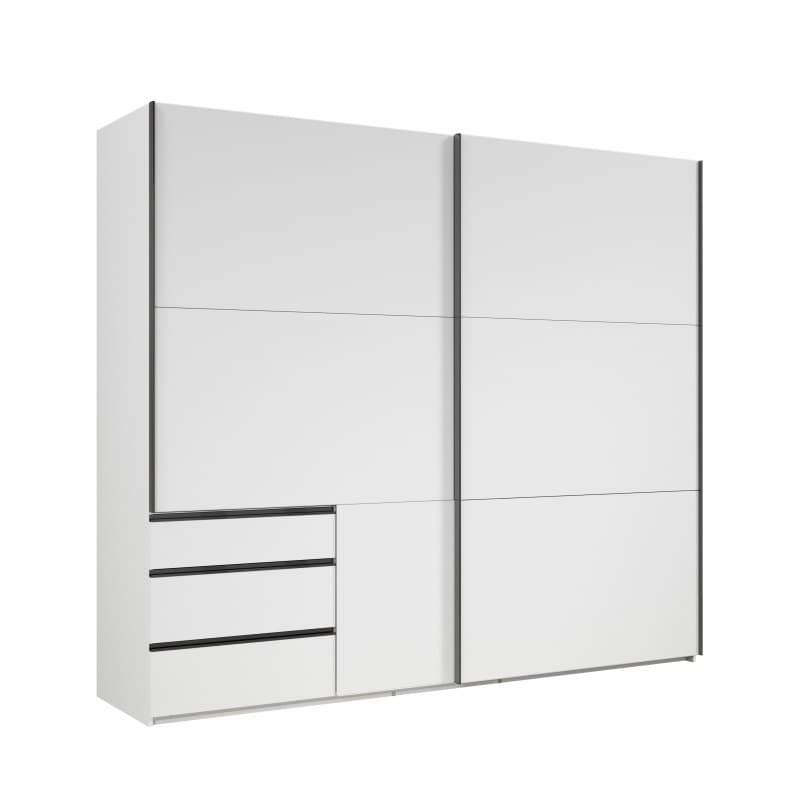 Schwebetürenschrank- B ca. 250 cm, Weiß