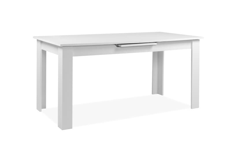 Esstisch - ausziehbar, LB ca. 160x80 cm, Weiß