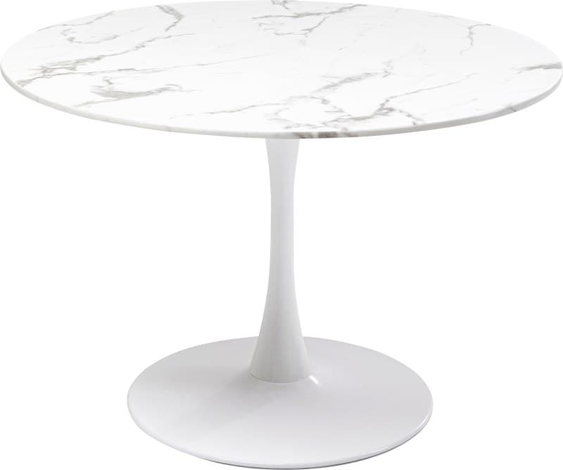 Beistelltisch- D ca. 110 cm, Sathl, lackiert, Marmoroptik