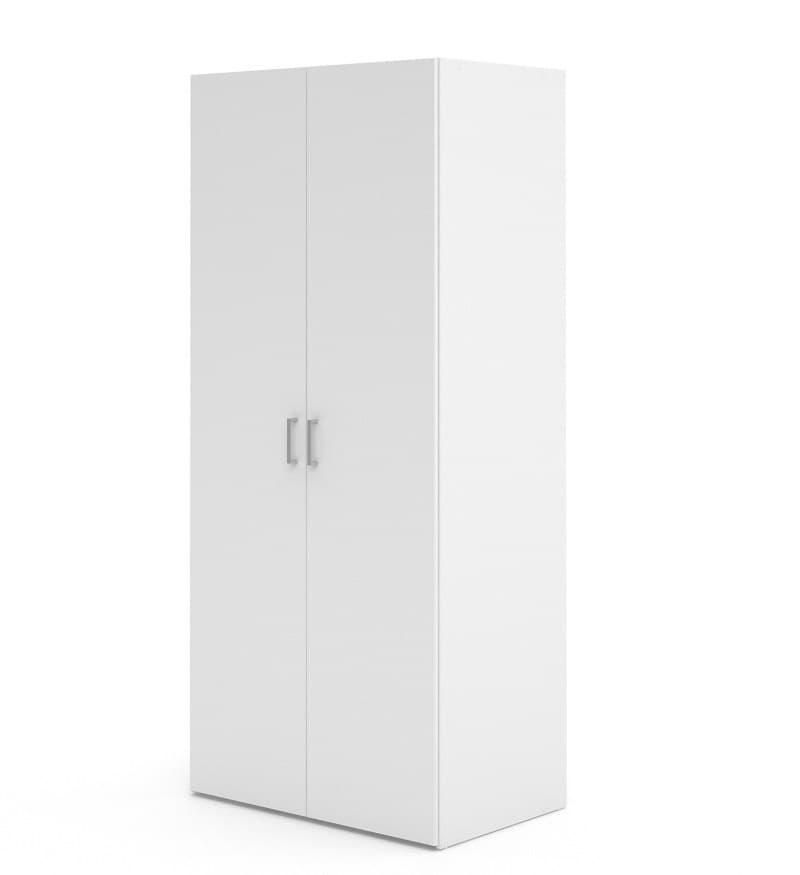 Drehtürenschrank- B ca. 78 cm, Weiß