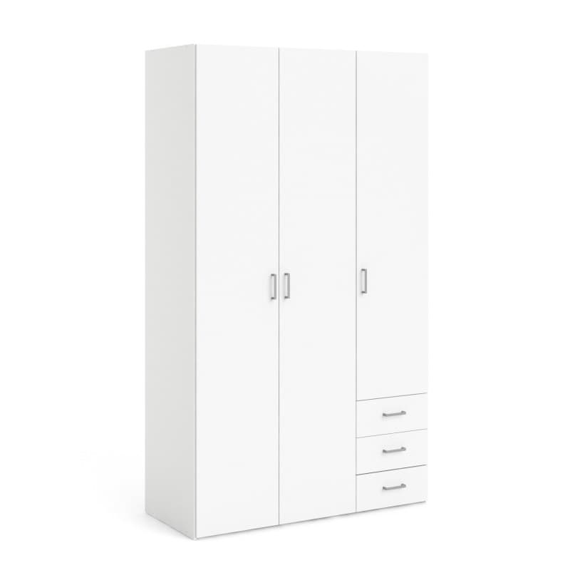 Drehtürenschrank- B ca. 116 cm, Weiß