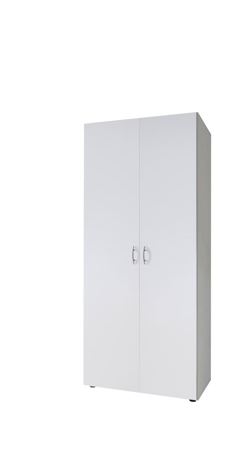 Drehtürenschrank- B ca. 80 cm, Weiß