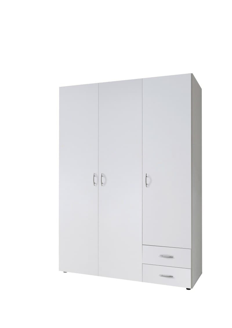 Drehtürenschrank- B ca. 120 cm, Weiß
