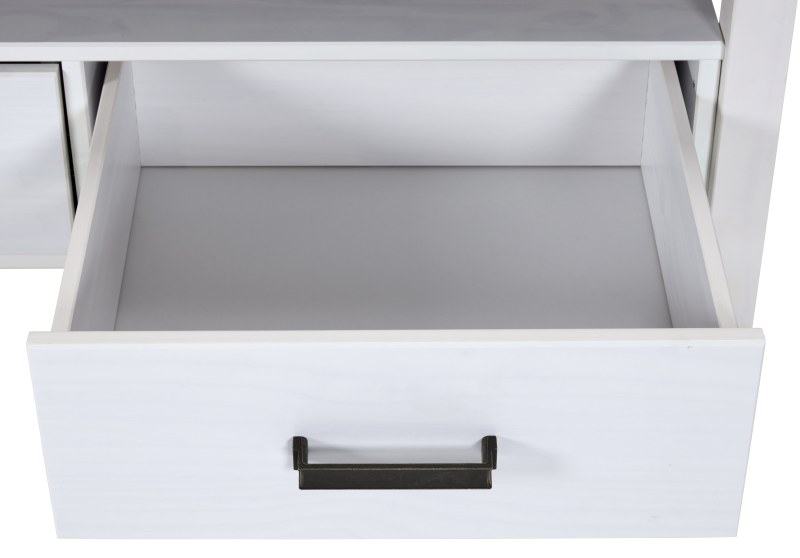 Couchtisch - LB ca. 120x60 cm, Weiß, Oak Colori
