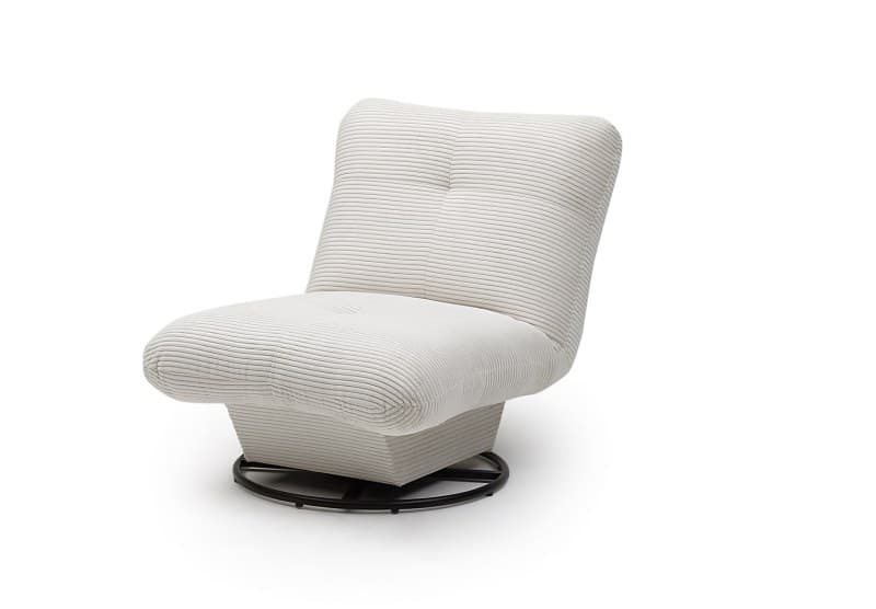 Drehsessel - Stoff, Creme
