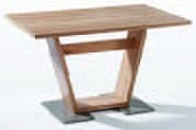 Esstisch - ausziehbar, LB 130(180) x 90 cm, Wildeiche furniert