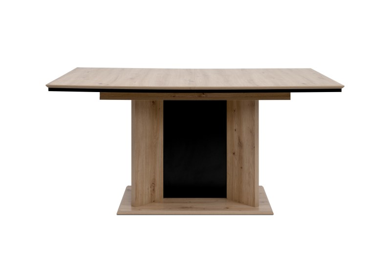 Esstisch - LB ca. 160x90 cm, Artisan Eiche Nachbildung, Schwarz