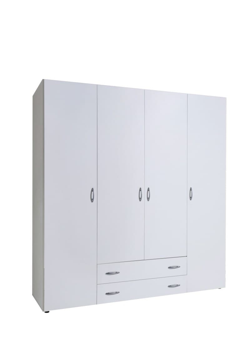 Drehtürenschrank- B ca. 160 cm, Weiß