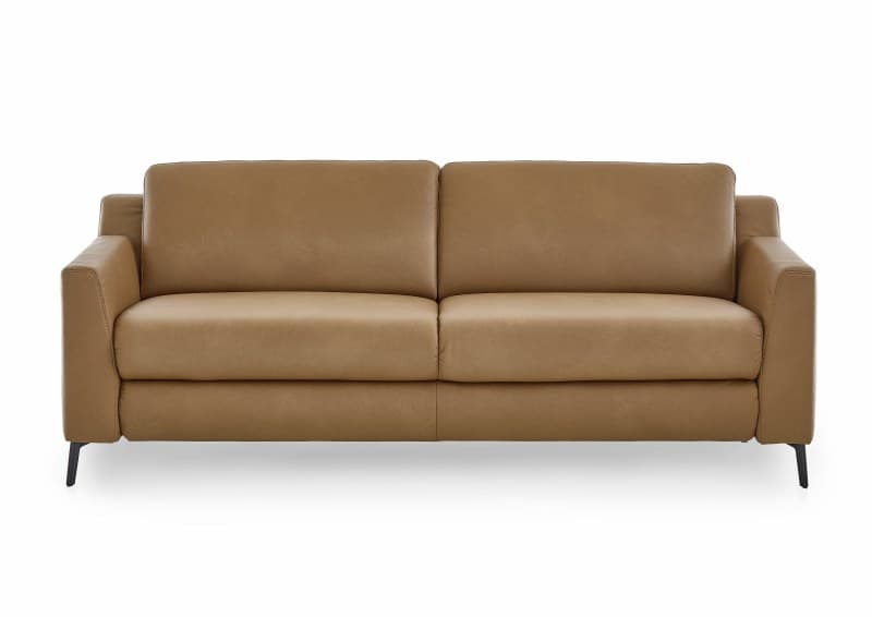 Sofa - 2,5-Sitzer, Leder, Braun