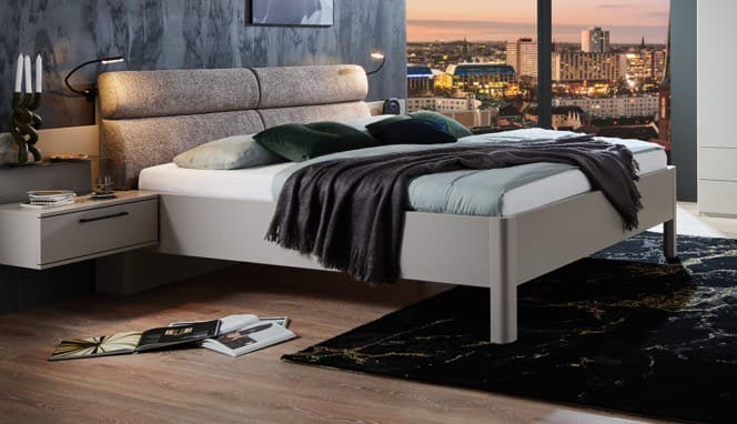 Bettanlage, Taupe, Lack