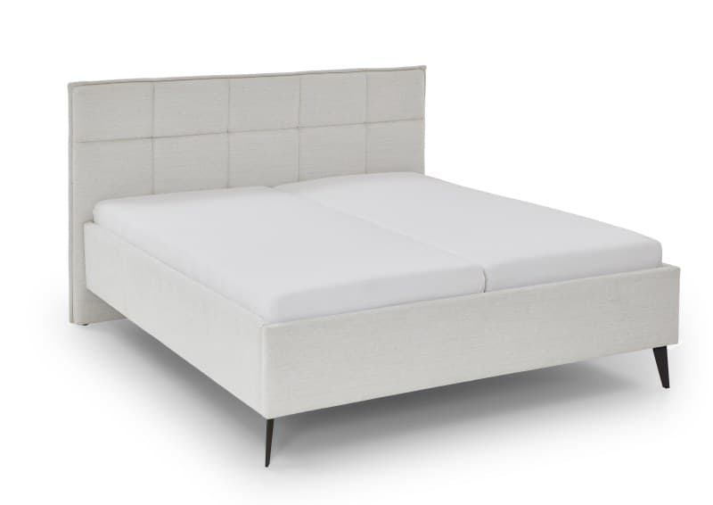 Polsterbett - Liegefläche ca. 180x200 cm, Stoff, Beige