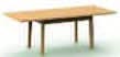 Esstisch - ausziehbar, LB 120(190) x 80 cm, Wildeiche furniert