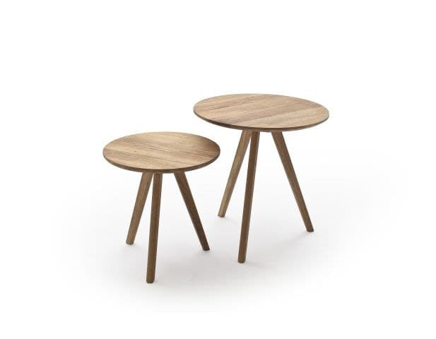 Couchtisch - 2-er Set, Asteiche massiv