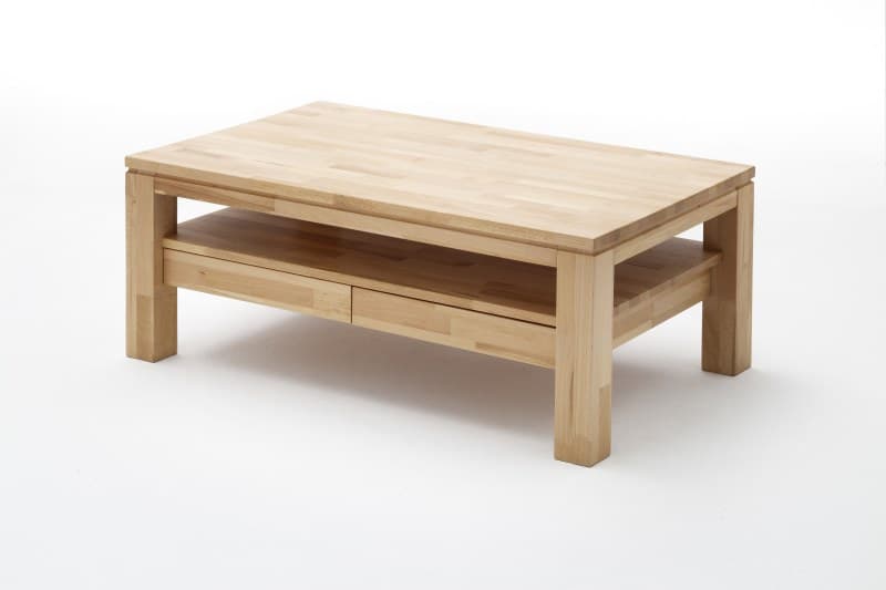 Couchtisch - 2 Schubkästen, LBH ca. 115x70x45 cm, Kernbuche massiv